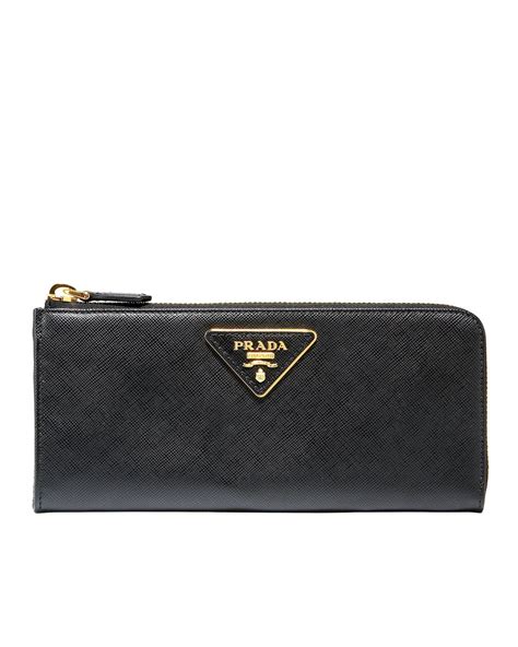 Prada Continental Saffiano Leather Wallet 